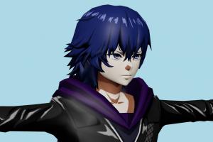 Ayato Kirishima Tokyo-Ghoul, man, male, people, human, xna, characters, rigged